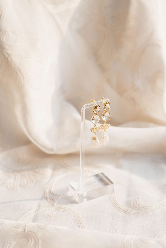 Colette Art Deco Bridal Earrings