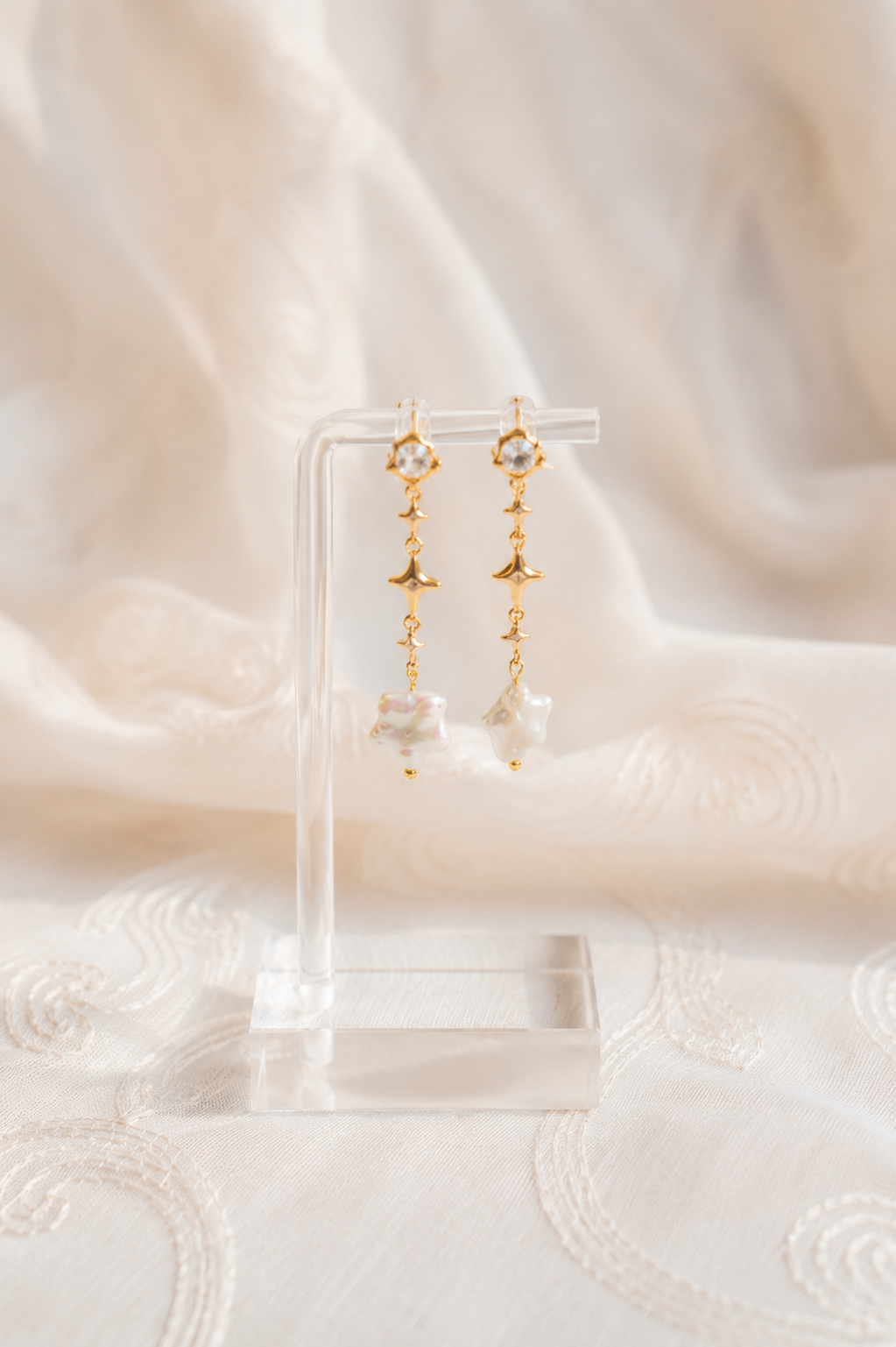 Celeste Pearl Dangle Earrings