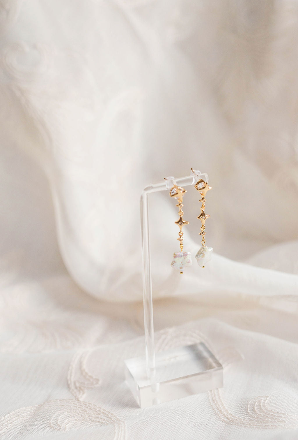 Celeste Pearl Dangle Earrings