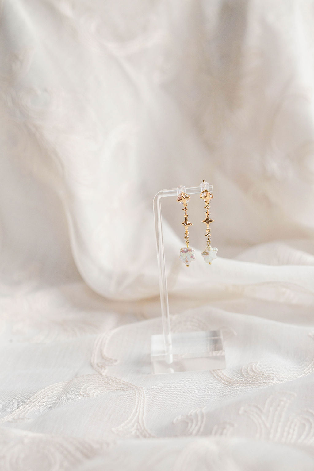 Celeste Pearl Dangle Earrings