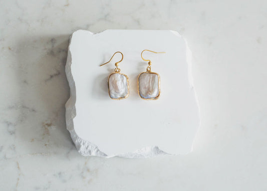 Diana Baroque Pearl Drop Earrings