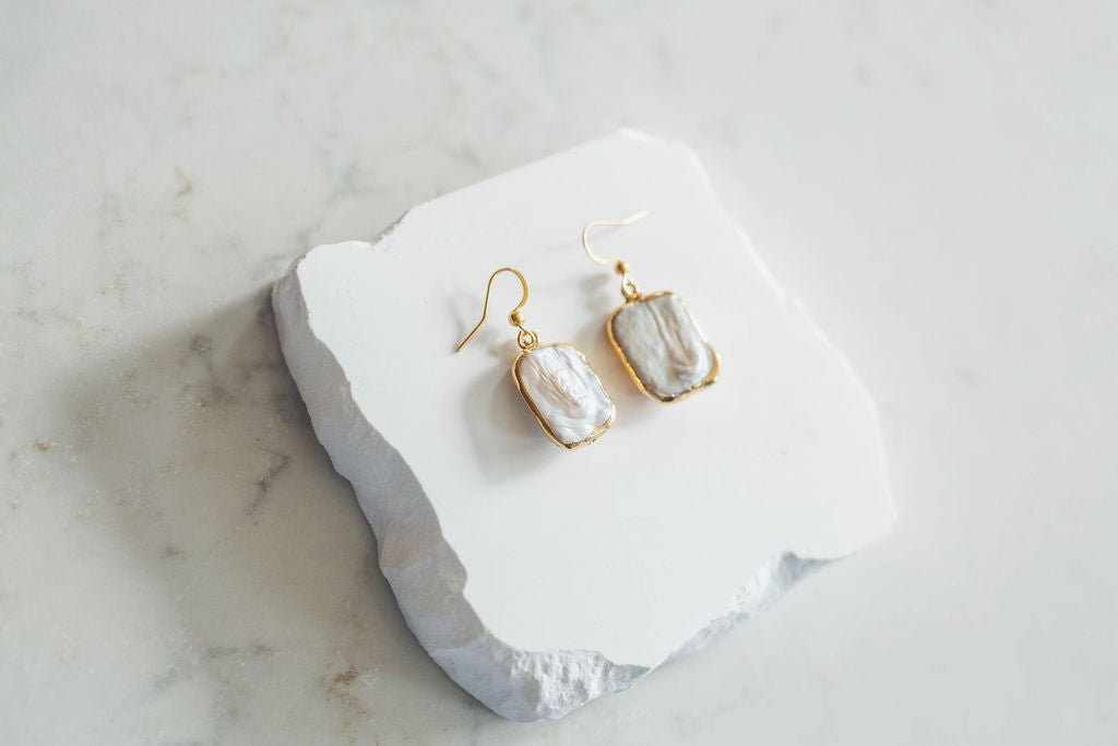 Diana Baroque Pearl Drop Earrings