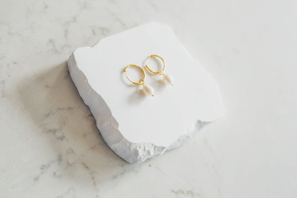 Audrey Drop Pearl Earrings