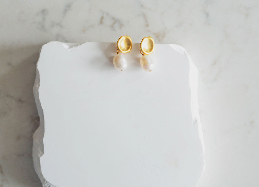Charlotte Pearl Drop Earrings